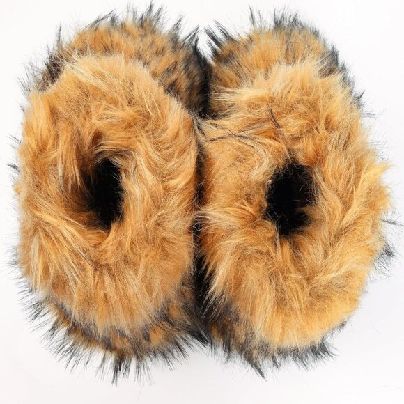 🆕Women Natural Faux Fur Winter Warm Knee High Flat Heel Fluffy  Snow Fur Boots - Picture 10 of 12